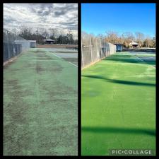 Bleckley County Board of Education Tennis Court Soft Wash Cleaning Image