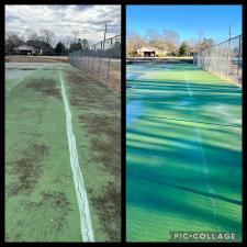Bleckley county board of education tennis court soft wash cleaning 03