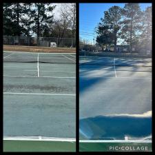 Bleckley county board of education tennis court soft wash cleaning 07