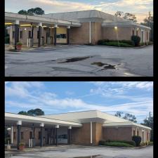 Pressure Washing the State Bank of Cochran Image